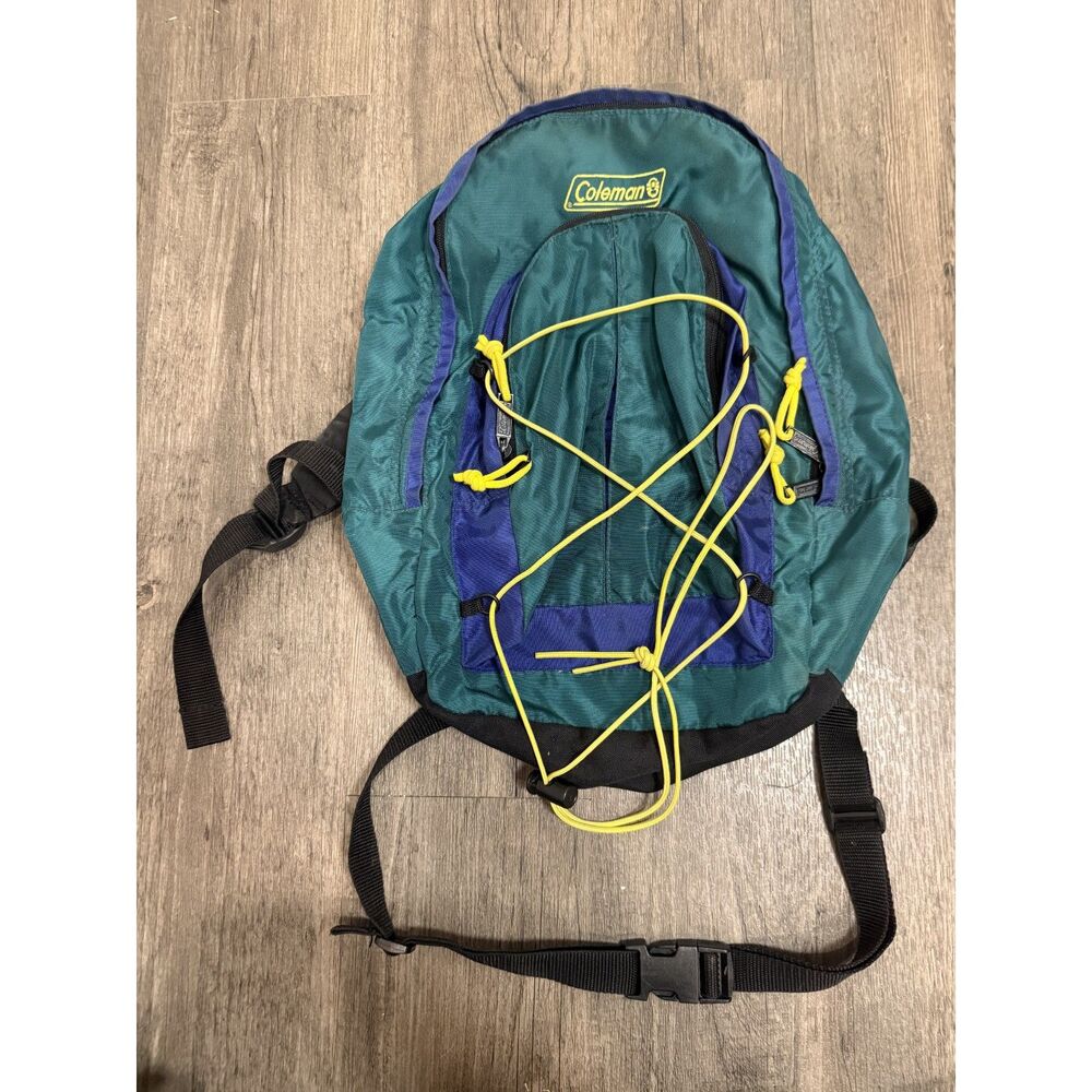 Vintage Coleman teal purple daypack